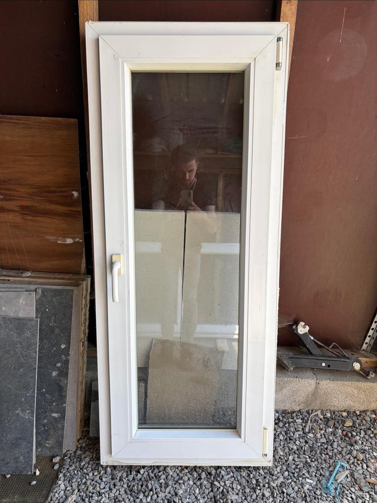Chassis pvc blanc, Bricolage & Construction, Enlèvement, Comme neuf