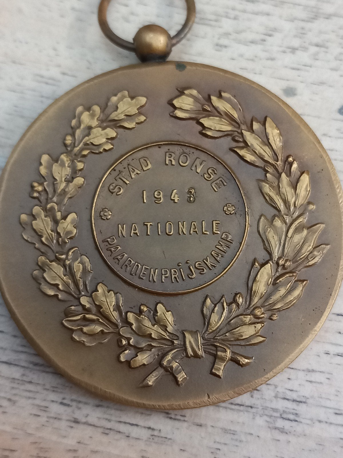 médaille en bronze de renaix, Enlèvement, Bronze
