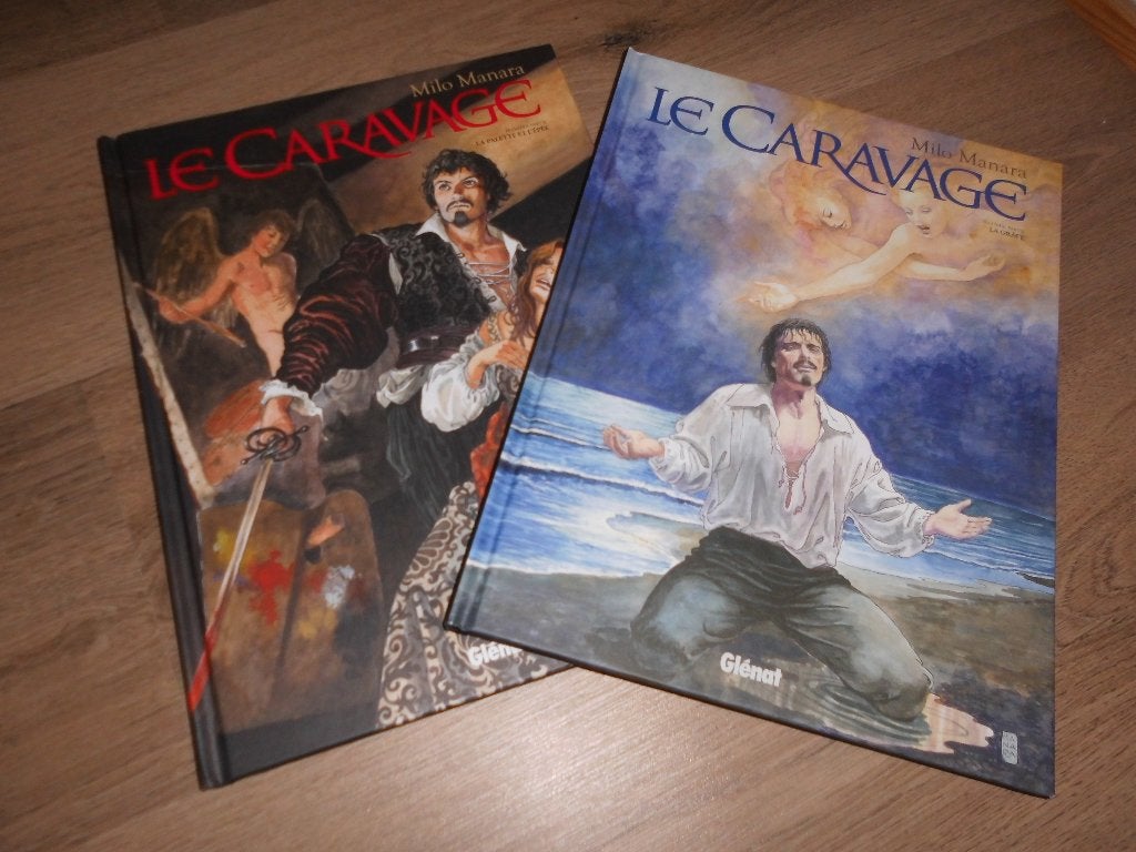 Lot 2 BD EO en andere de 2 delen „Le Caravaggio” Milo Manara, Boeken, Stripverhalen, Ophalen of Verzenden
