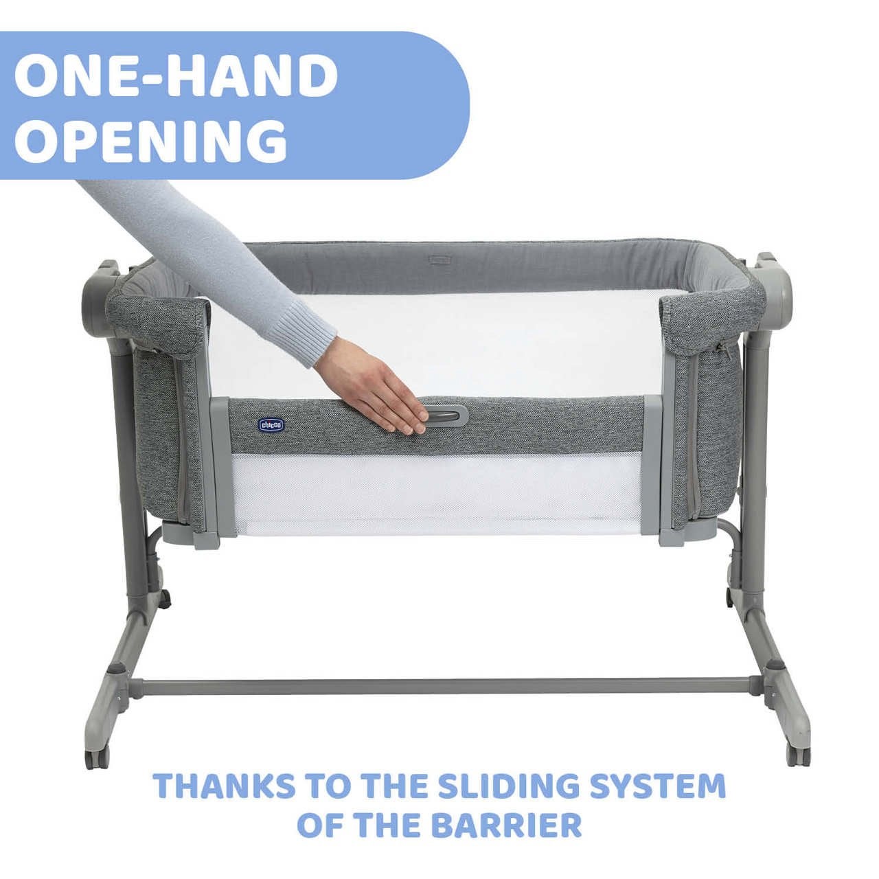 Co-sleeper Chicco - next2me Evo, Kinderen en Baby's, Ophalen, Zo goed als nieuw, Reisbedje