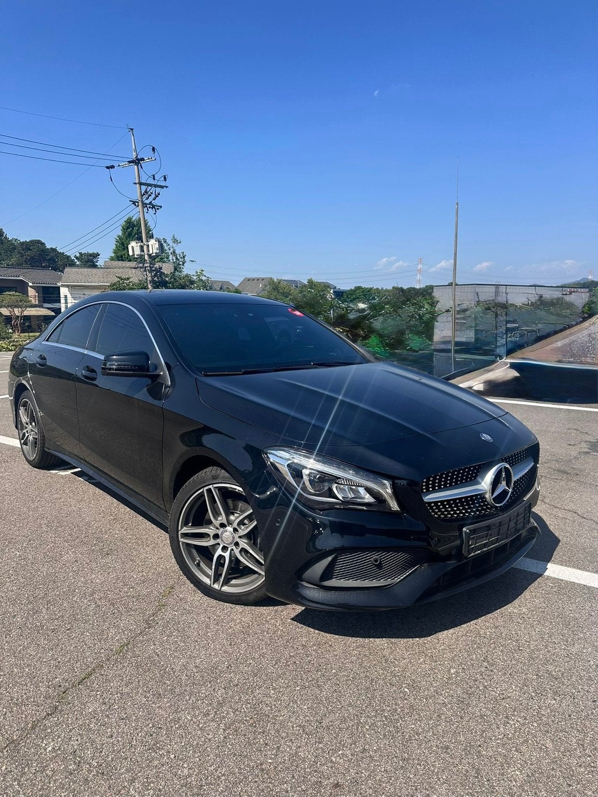 Mercedes-Benz CLA 220 AMGLine (2018) Panodak Euro 6 75k km, Autos, 715 kg, Noir, 5 portes, 5 places