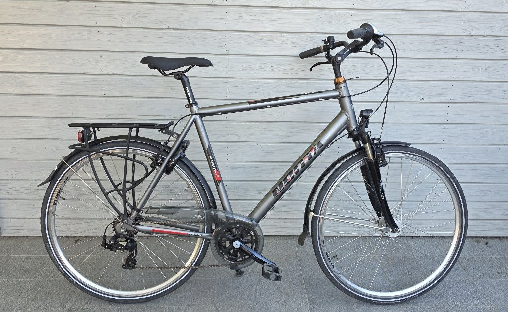 Norta stadsfiets heren, Fietsen en Brommers, Fietsen | Heren | Herenfietsen, Gebruikt, Velgrem, Versnellingen, 57 tot 61 cm