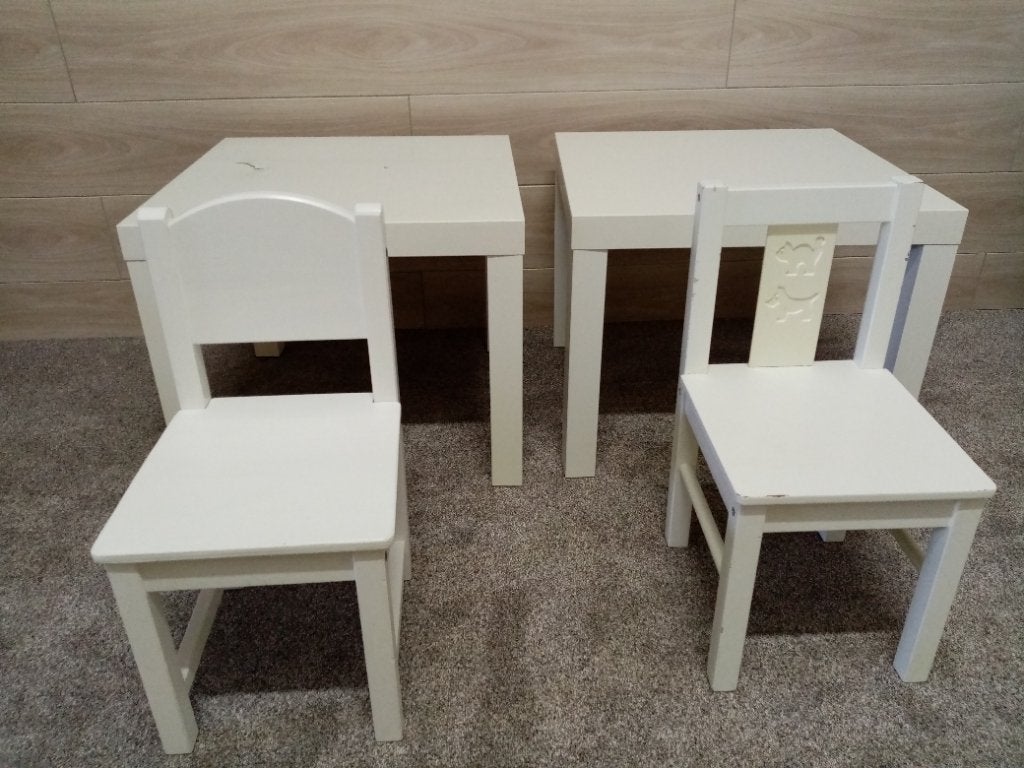Table pour enfants Ikea, chaise pour enfants, Enlèvement