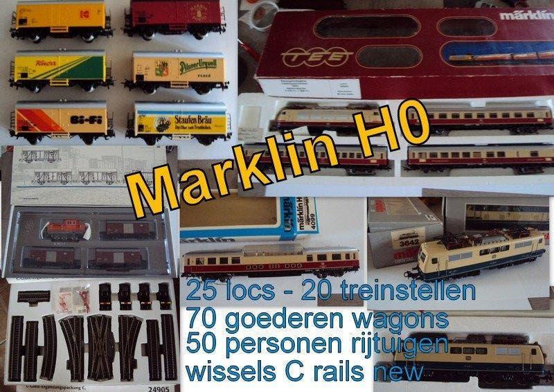 volledige spoorbaan Marklin C rails  Faller preiser autos, Hobby en Vrije tijd, Ophalen, Wisselstroom, Rails, Zo goed als nieuw
