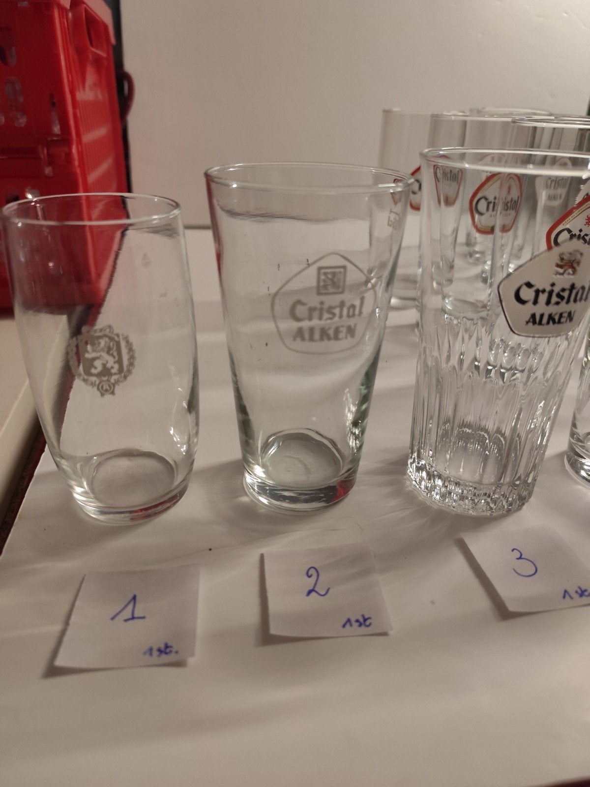 Cristal Alken glazen. Verschillende modellen., Verzamelen, Ophalen