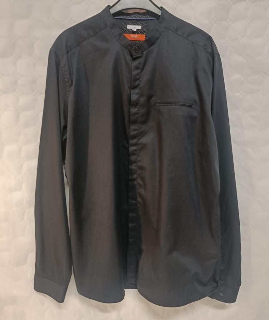 T.XXL Jules slim zwart overhemd — elegant, Overhemd, Jules, Zwart, Ophalen of Verzenden