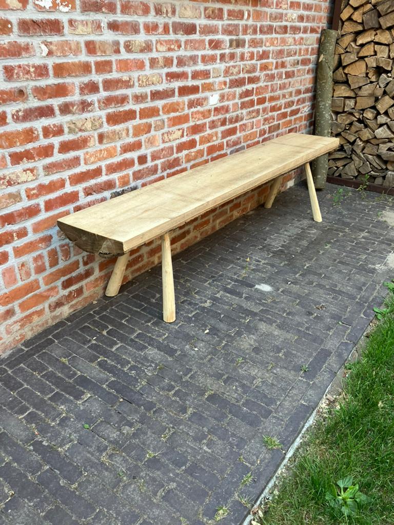 Houthakkers zitbank, Ophalen, Nieuw, Hout