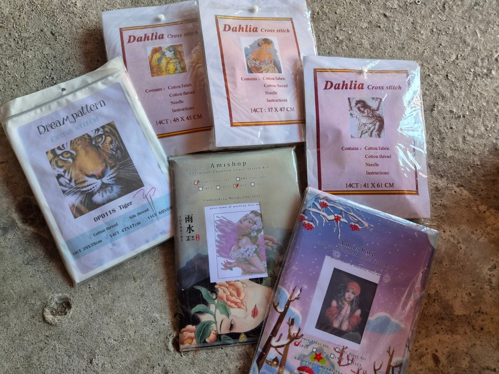 borduurpakketten, Enlèvement, Neuf, Broderies à la main, Set à broder