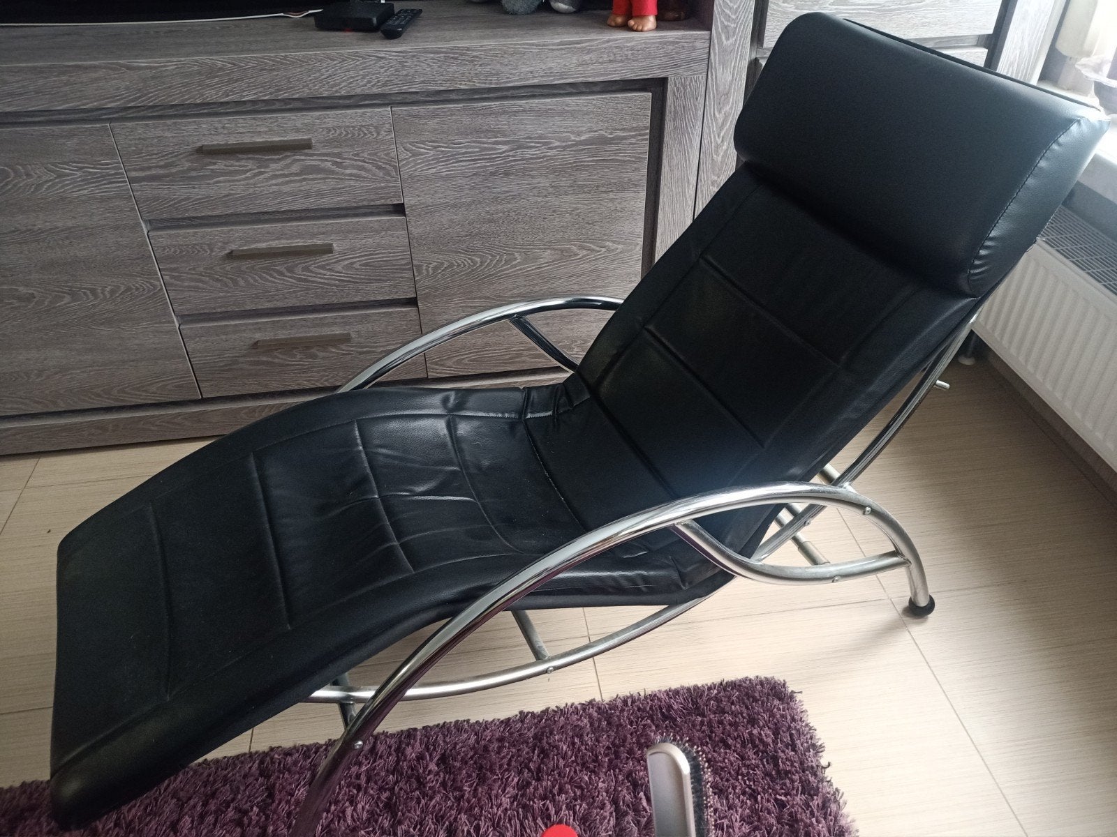 merk Anonyme afwerking chroom vintage design relax, Huis en Inrichting, Ophalen