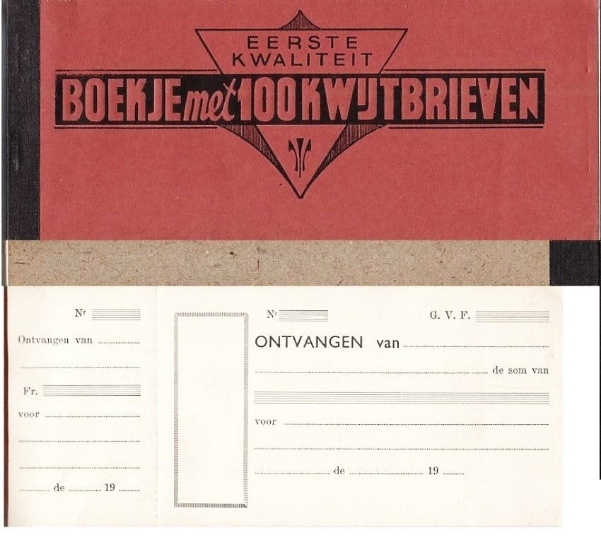Vintage boekje met 100 kwijtbrieven. Nieuw, volledig., Enlèvement ou Envoi, Neuf