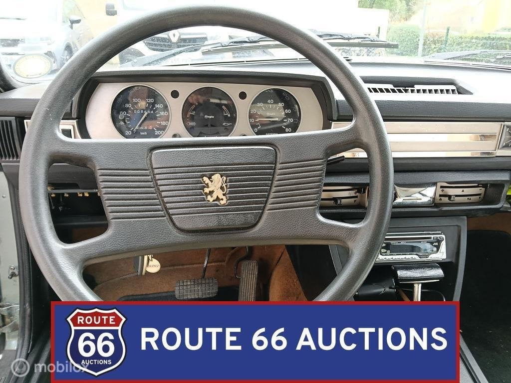 Peugeot 504 TI Automatic | 1977 | Route 66 Auctions, Auto's, Zwart, Bedrijf, Handgeschakeld, Overige carrosserie