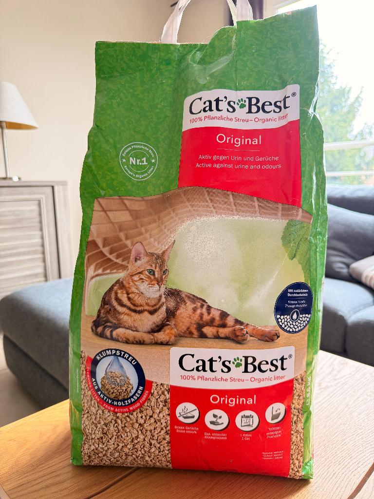 Sacs de litiere Best 2x8,6kg, Enlèvement, Comme neuf, Fermé