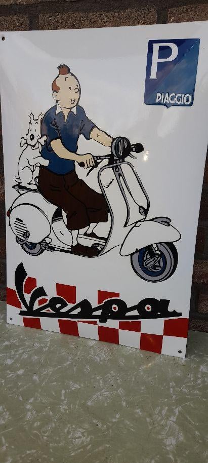 vespa emaille bord repro, Ophalen of Verzenden