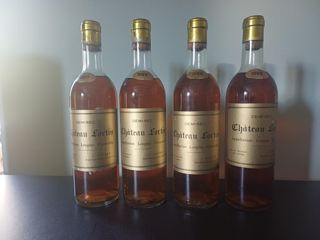 Chateau Fortin 1969  (4 bouteilles), Enlèvement ou Envoi