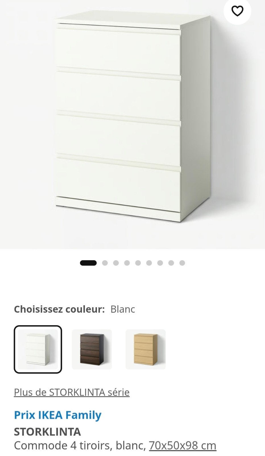meuble ikea neuf, Neuf, 25 à 50 cm, Enlèvement ou Envoi, Moins de 100 cm