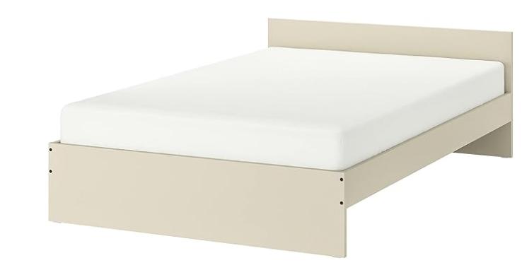 Bed frame, Ophalen, Beige, 140 cm, 200 cm
