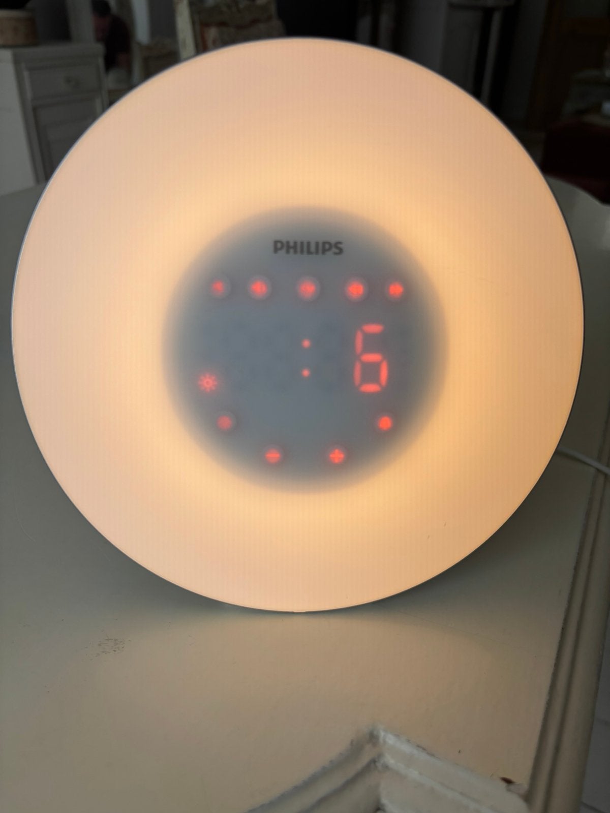 Philips wake-up light HF3506 zilver, Ophalen, Zo goed als nieuw