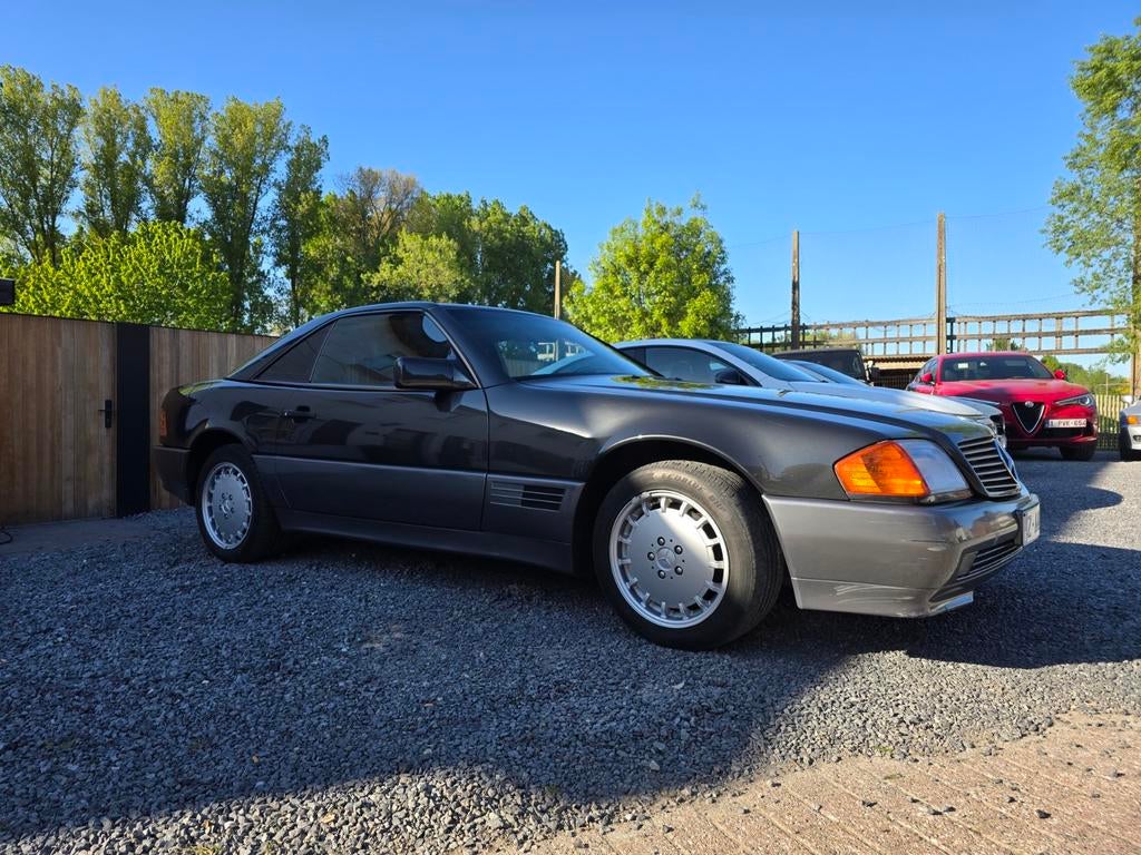 Mercedes-Benz Sl300 12V 1992, Auto's, Euro 2, Achterwielaandrijving, Zwart, Cabriolet