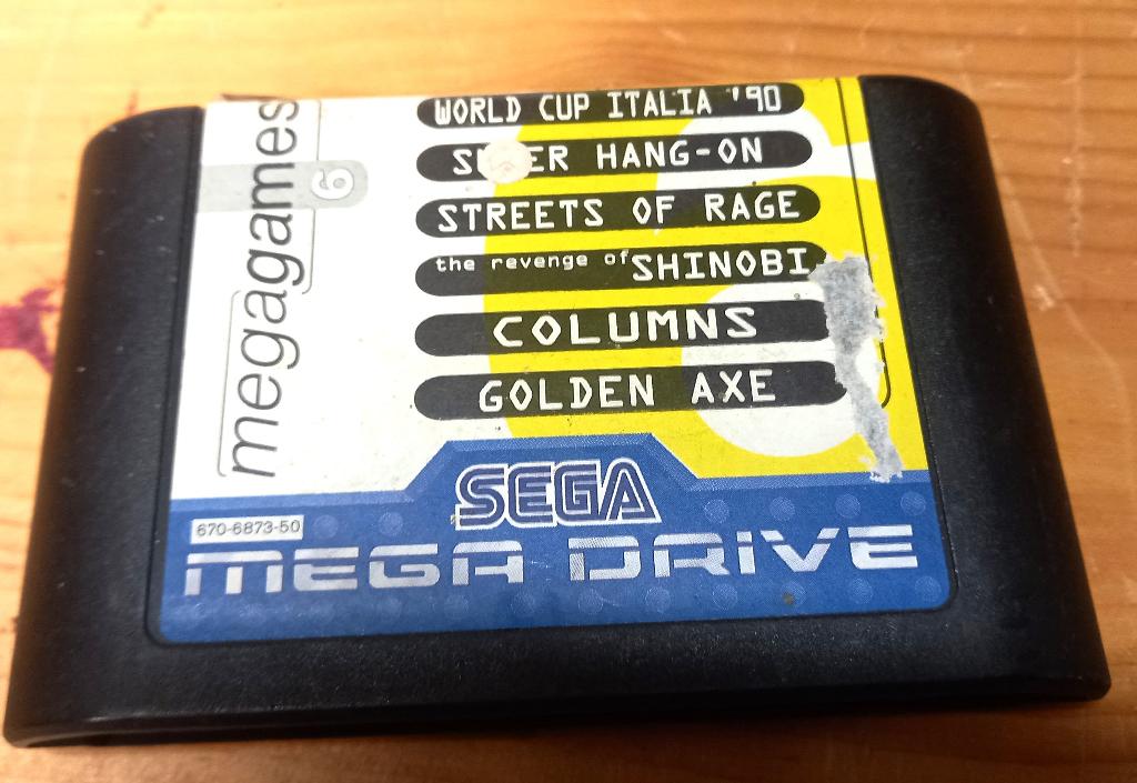 Cartouche Mega Drive 6-en-1, Consoles de jeu & Jeux vidéo, Enlèvement ou Envoi, Utilisé, Mega Drive
