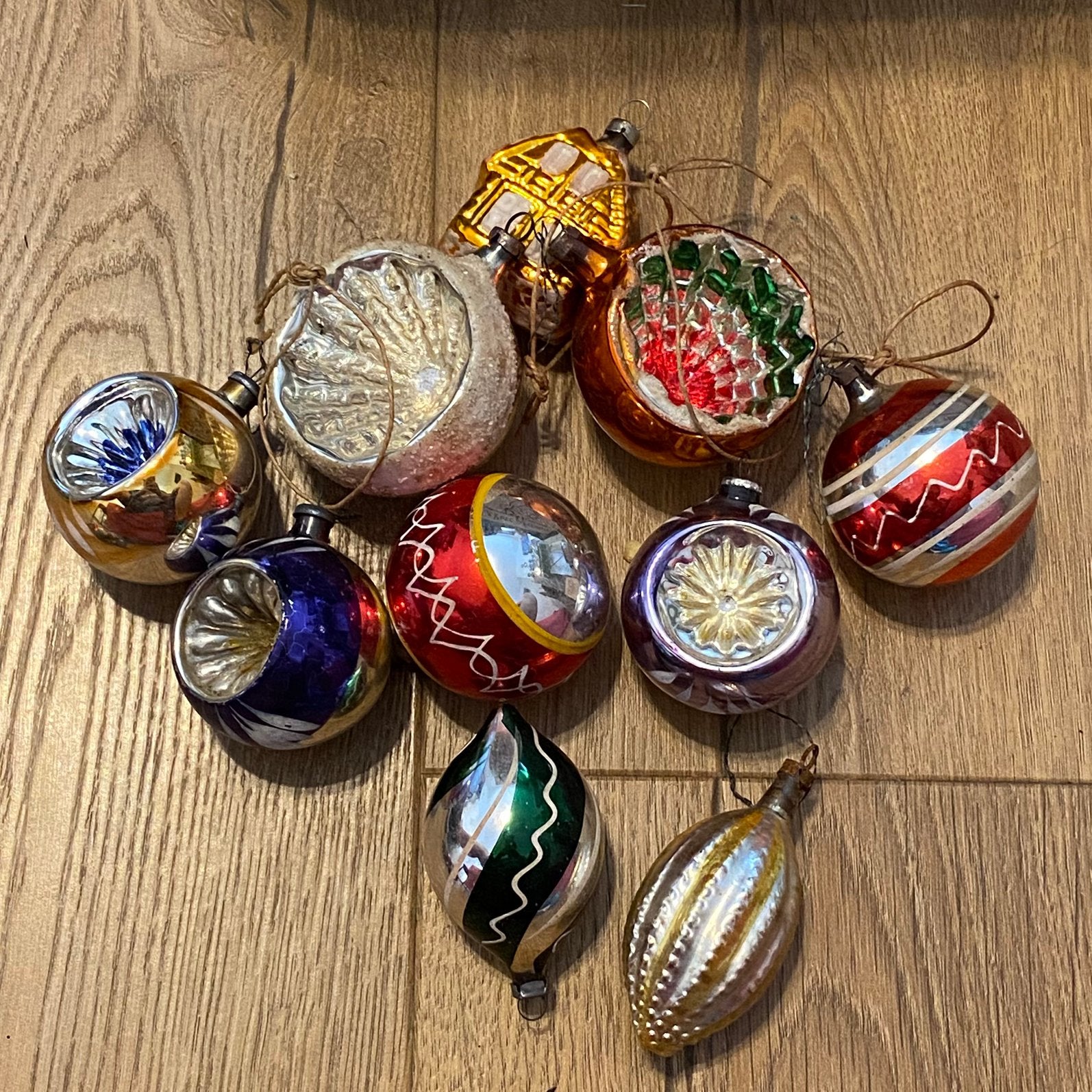Boules Noël en verre vintage, Enlèvement ou Envoi, Comme neuf