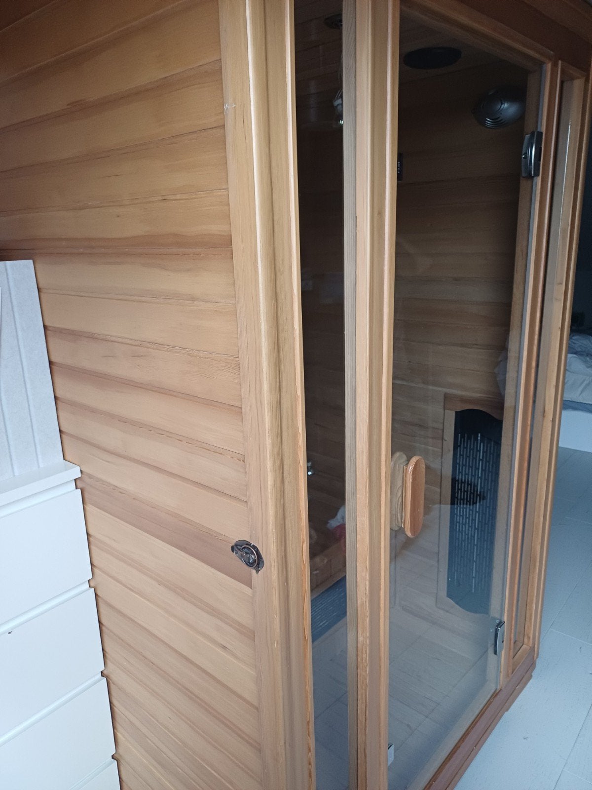 2 persoons infra rood sauna, Enlèvement, Comme neuf, Infrarouge, Sauna complet