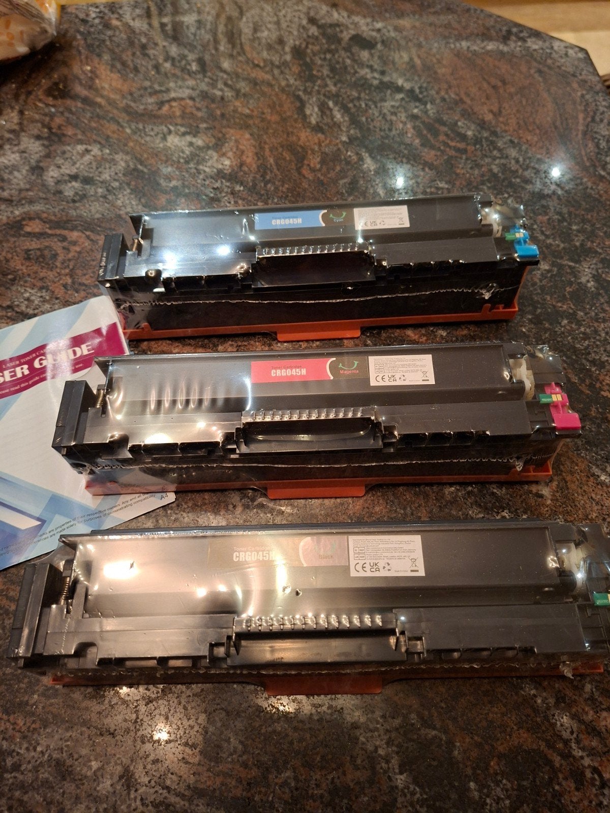 CRG-045H - 3 toners (BK, MA, CY), Informatique & Logiciels, Fournitures d'imprimante, Enlèvement, Neuf, Toner, Huismerk