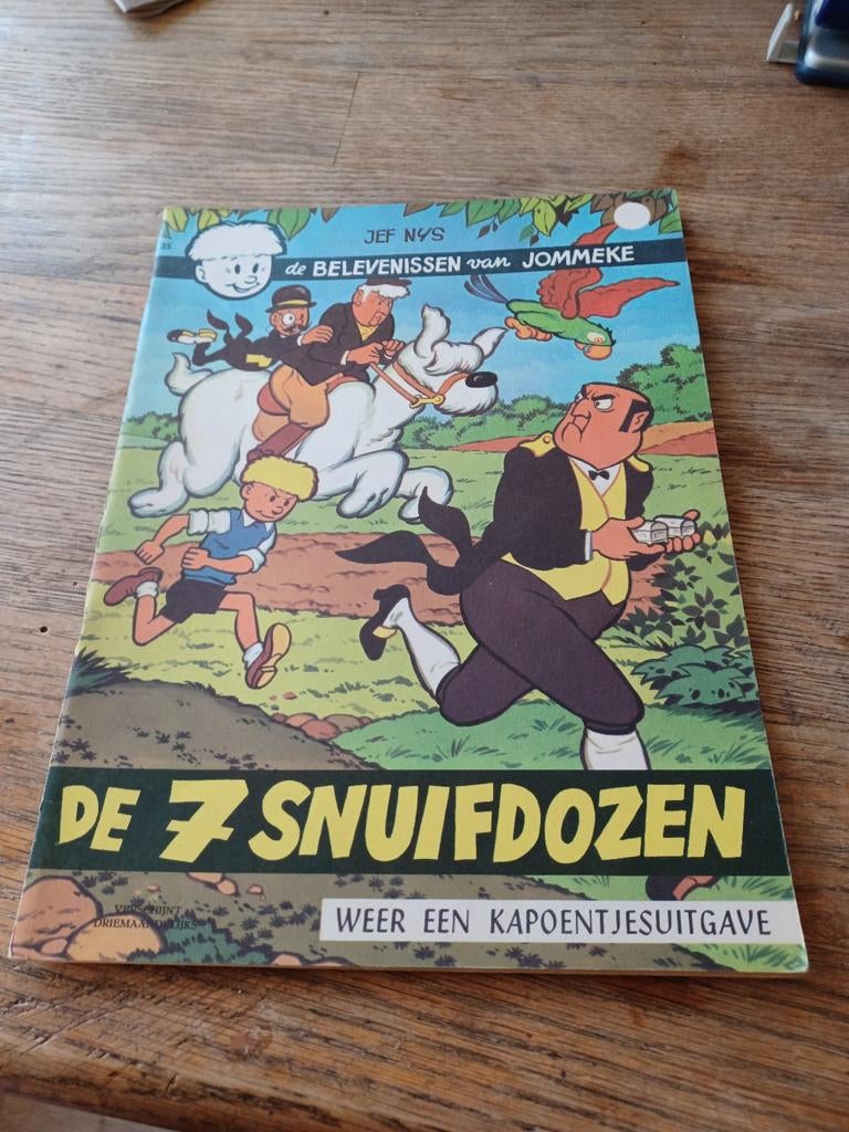 Strip Jommeke De 7 snuifdozen, Ophalen