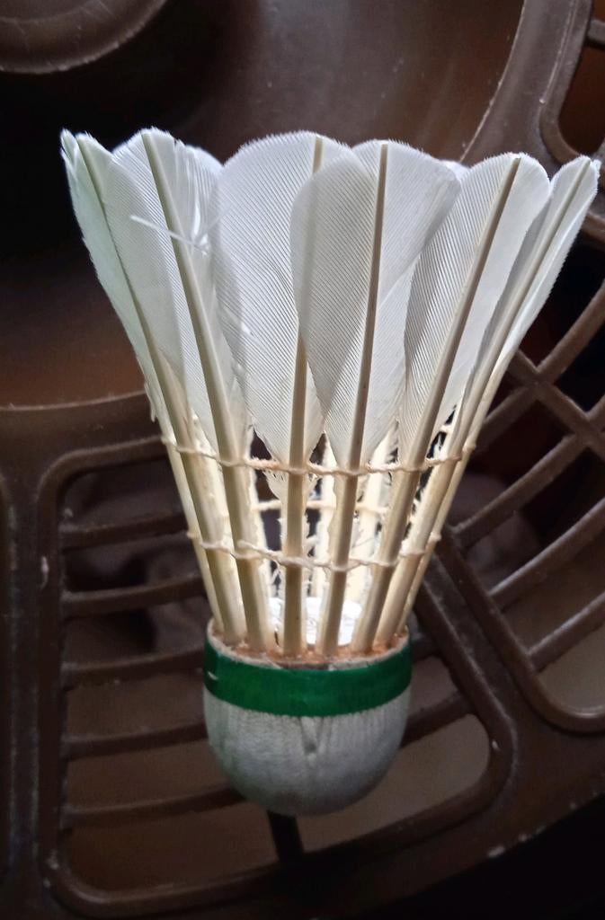 Badminton: 12 shuttles met echte veren, 11 ongebruikte, Sport en Fitness, Ophalen of Verzenden