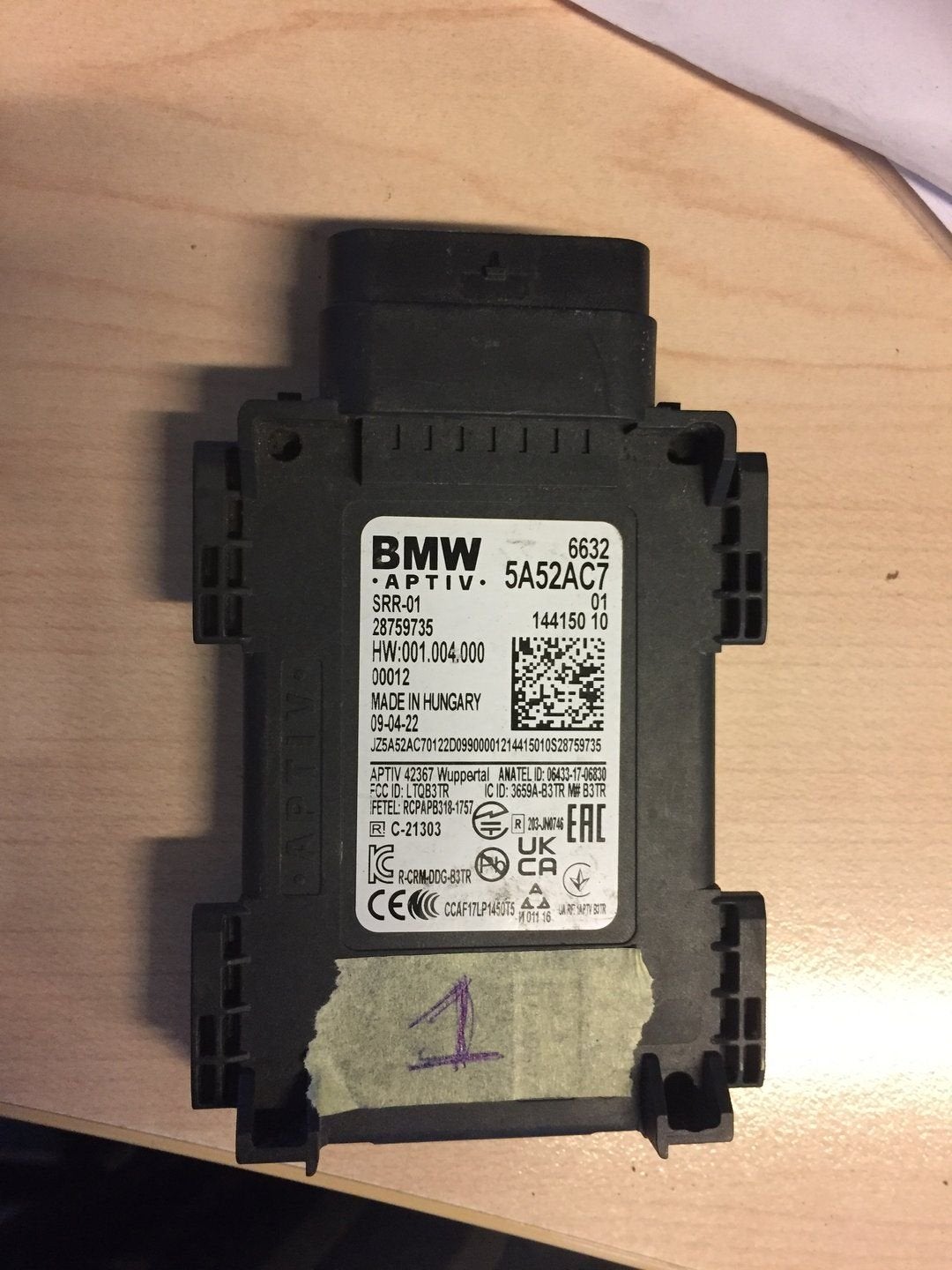 BMW Blind spot control module voor diverse modellen 5A52AC7, -, Utilisé, -, Enlèvement ou Envoi