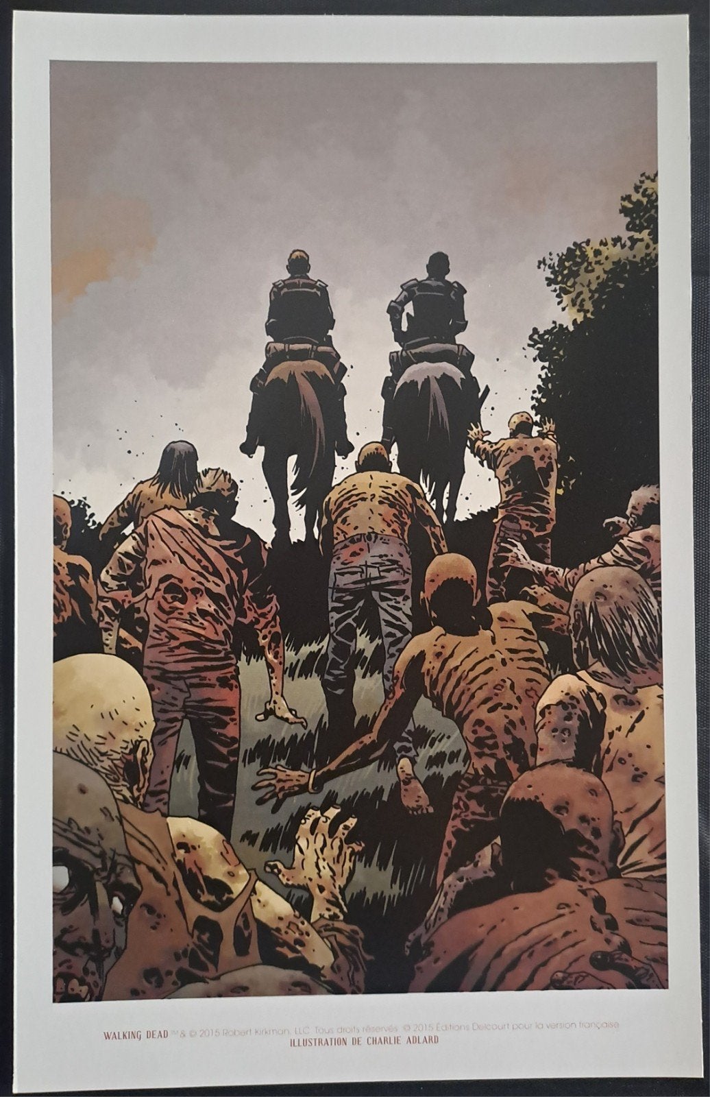 Ex libris / prent b5 Walking Dead, Collections, Photos & Gravures, Enlèvement ou Envoi, Gravure