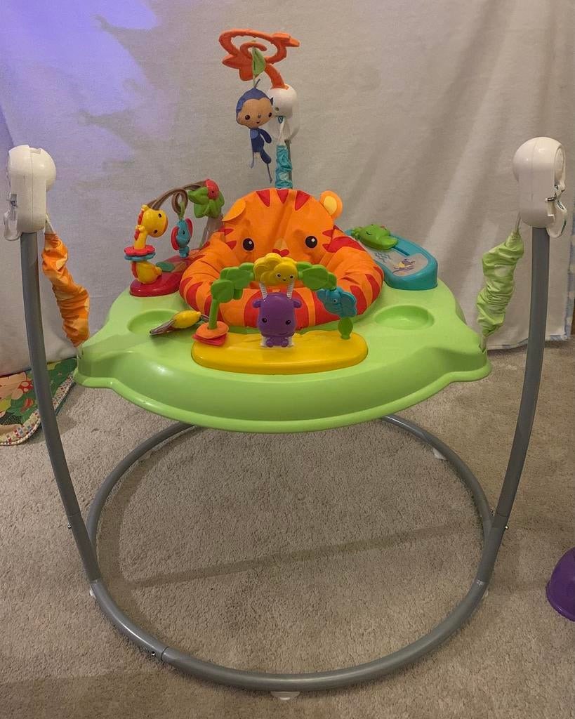 Fisher-Price Jumperoo Rainforest/BabyJumper-Activiteiten, Ophalen of Verzenden, Zo goed als nieuw