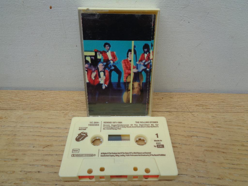 Rolling Stones cassette "Rewind" [Nederland-1984], Cd's en Dvd's, Cassettebandjes, Gebruikt, 1 bandje, Ophalen of Verzenden, Origineel