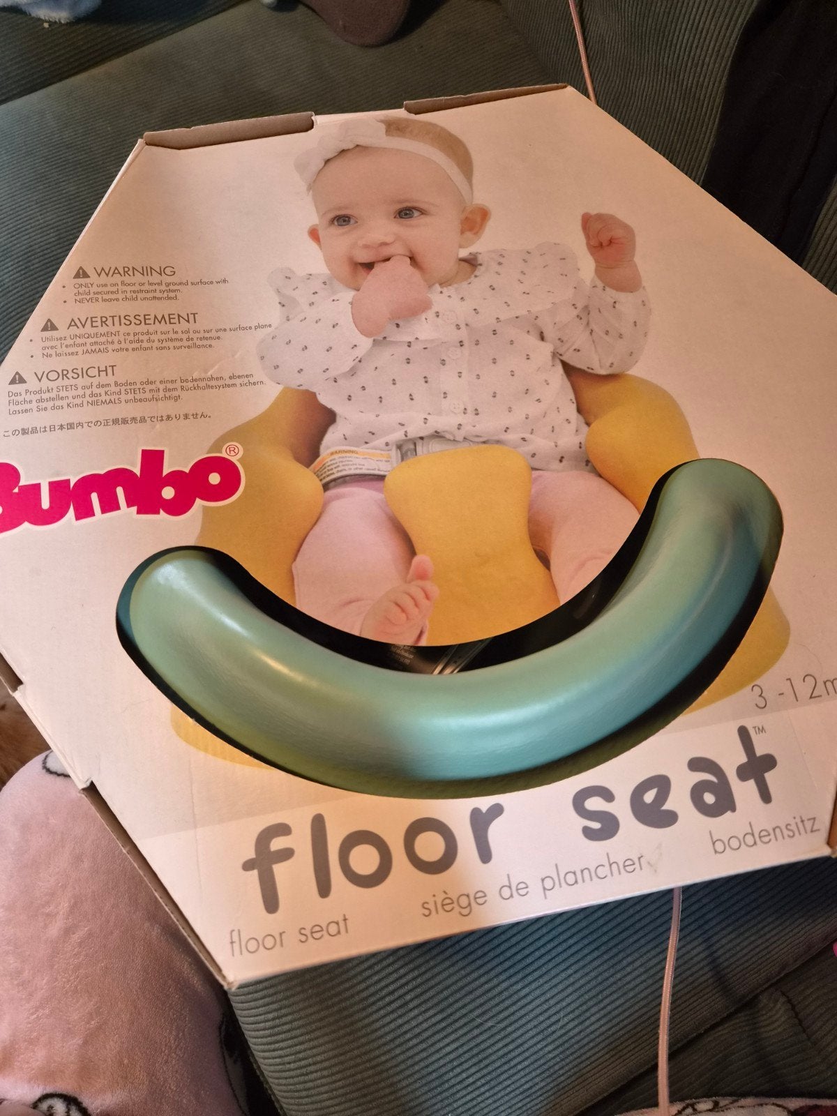 bumbo zitje groen, Enlèvement ou Envoi, Comme neuf, Autres types, Ceinture(s)