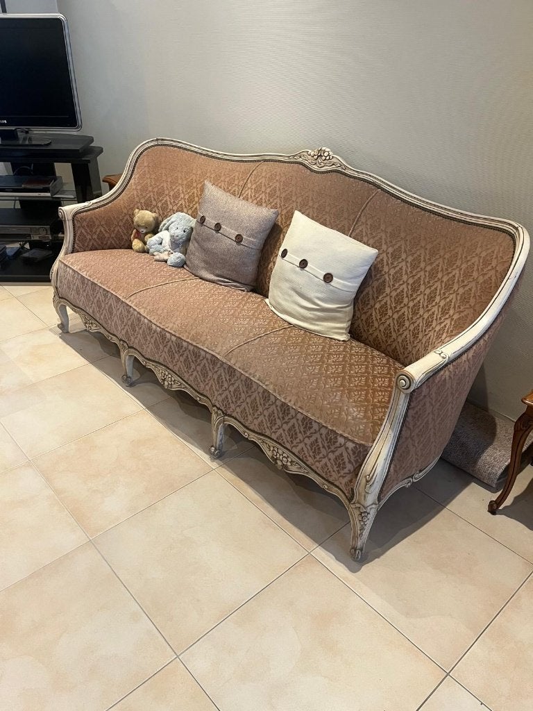 Antieke Divan, Ophalen, Gebruikt, Driepersoons, Hout