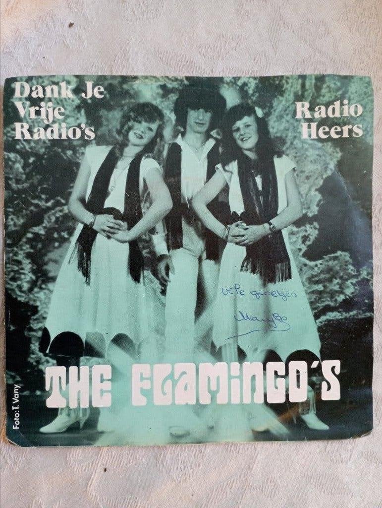 691) klein singletje, groot verhaal...The Flamingo’s, Gesigneerd, Ophalen of Verzenden