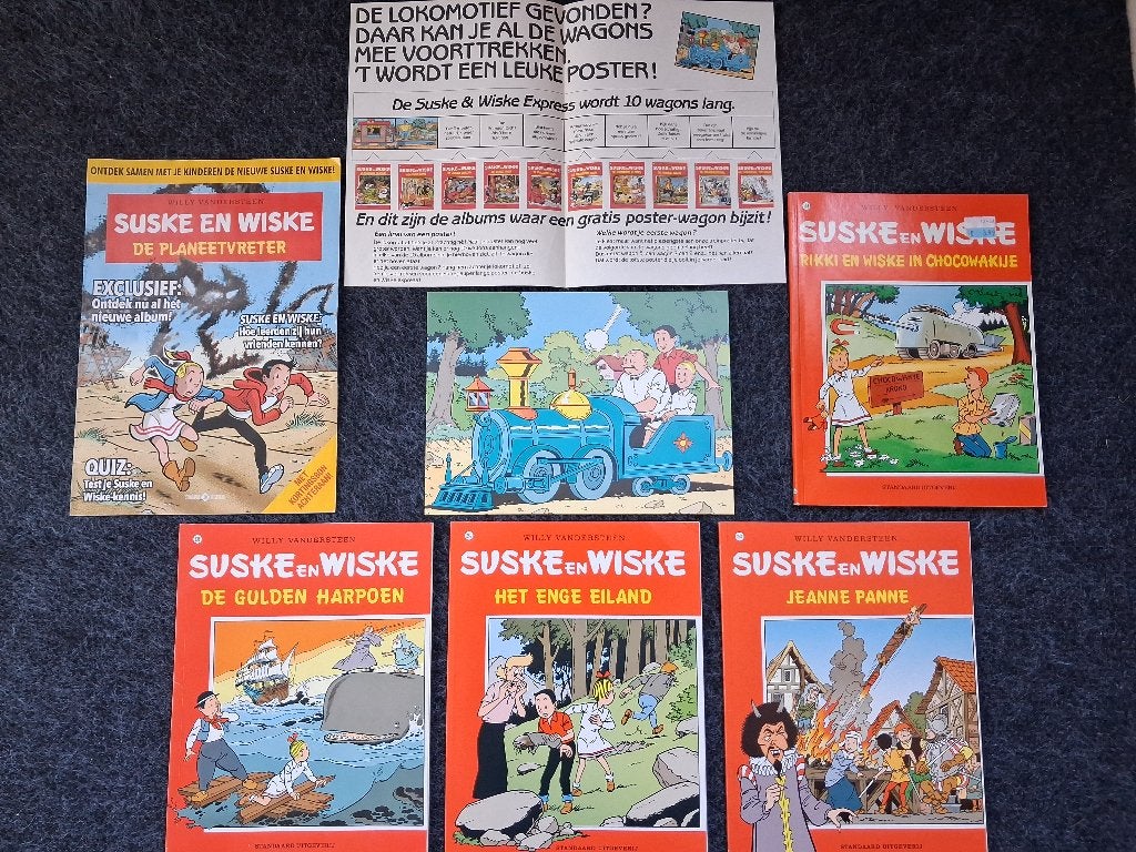 Lot Suske en Wiske strips + bijlage, Plusieurs BD, Enlèvement ou Envoi, Comme neuf, Willy Vandersteen