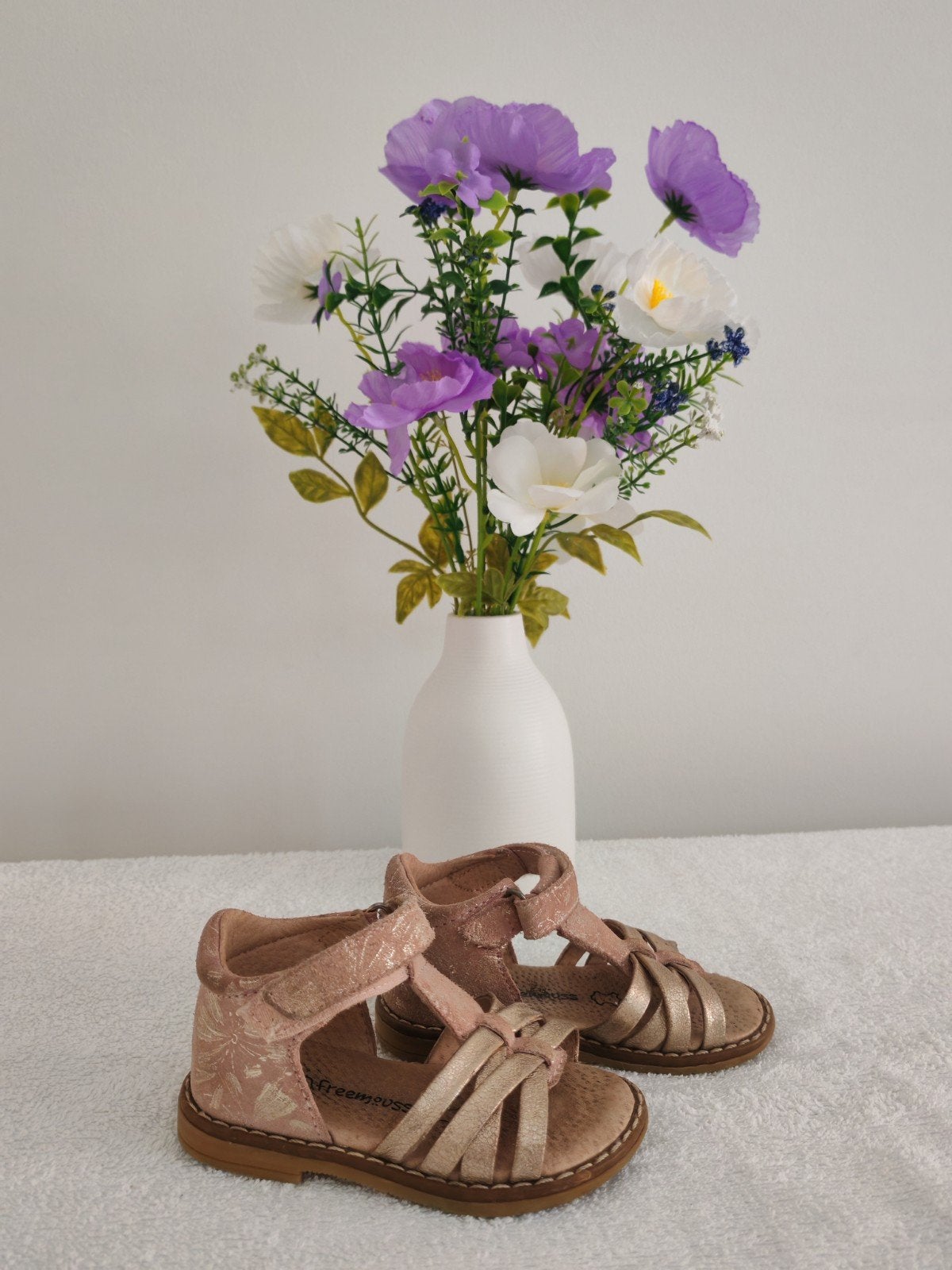 Sandales bébé fille en cuir – P. 21, Kinderen en Baby's, Babymode-accessoires, Ophalen of Verzenden, Zo goed als nieuw, Freemouss