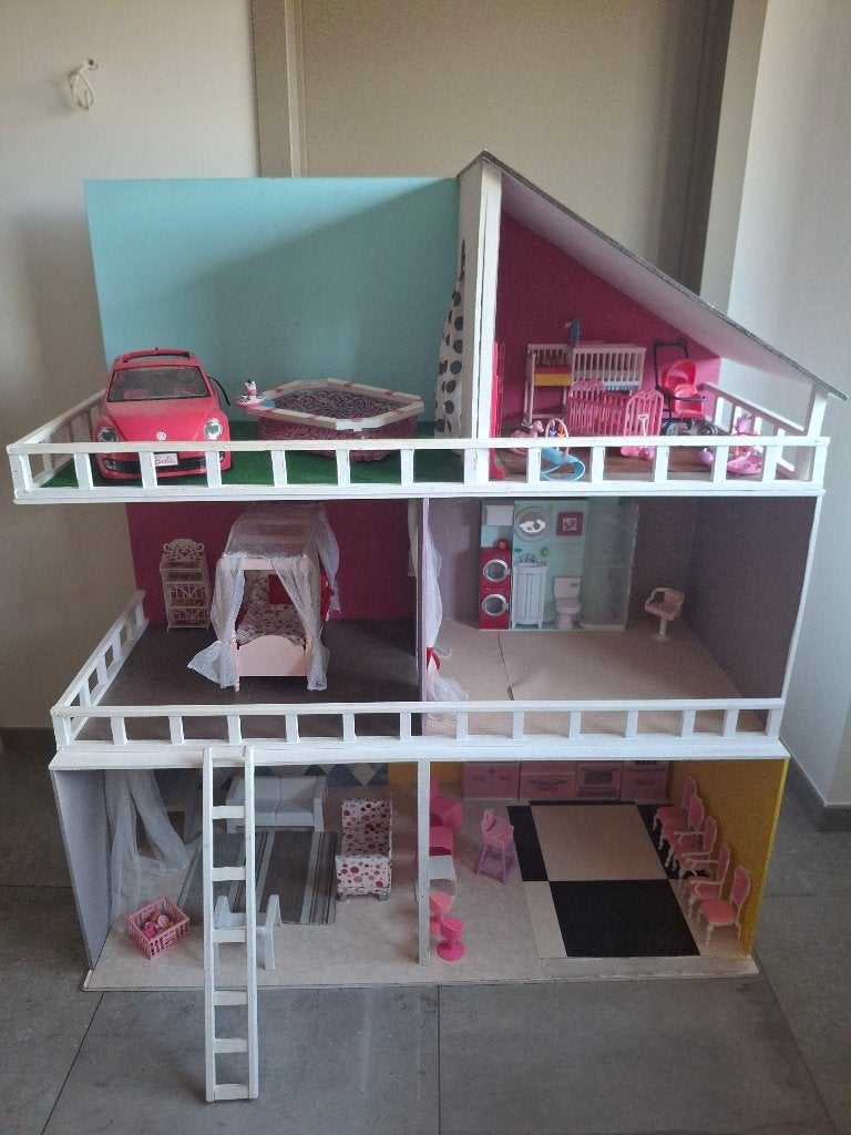 Maison de barbie, Kinderen en Baby's, Ophalen, Gebruikt, Poppenhuis