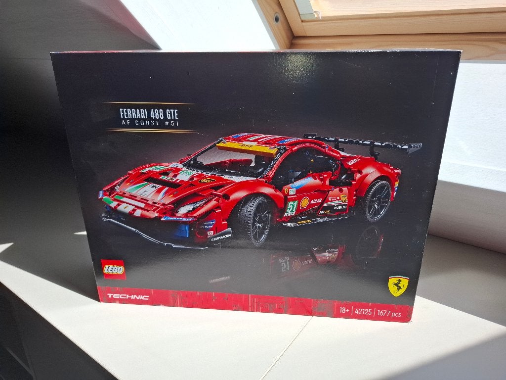 LEGO TECHNIC 42125 FERRARI 488 GTE, Kinderen en Baby's, Speelgoed | Duplo en Lego, Nieuw, Lego, Complete set, Compleet, Ongeopend/sealed
