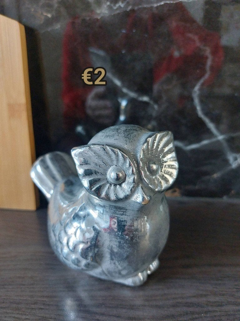 Beeldjes uilen, Ophalen of Verzenden, Gebruikt, Dier