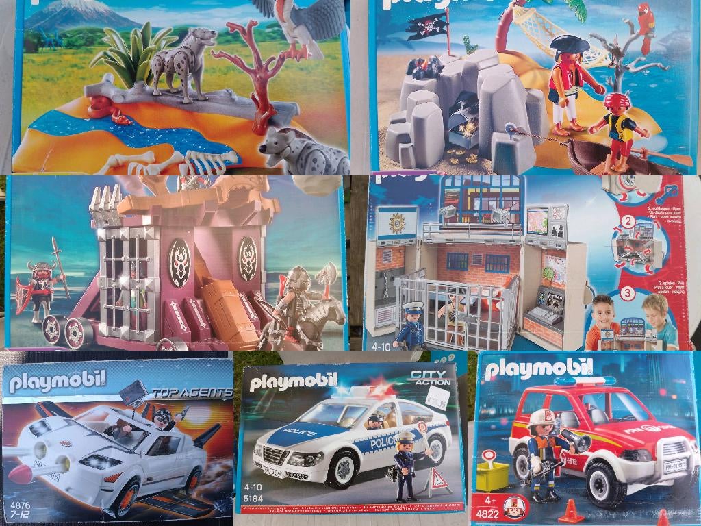 Grand lot de Playmobils avec boîtes soit à la pièce, Ophalen, Zo goed als nieuw, Complete set