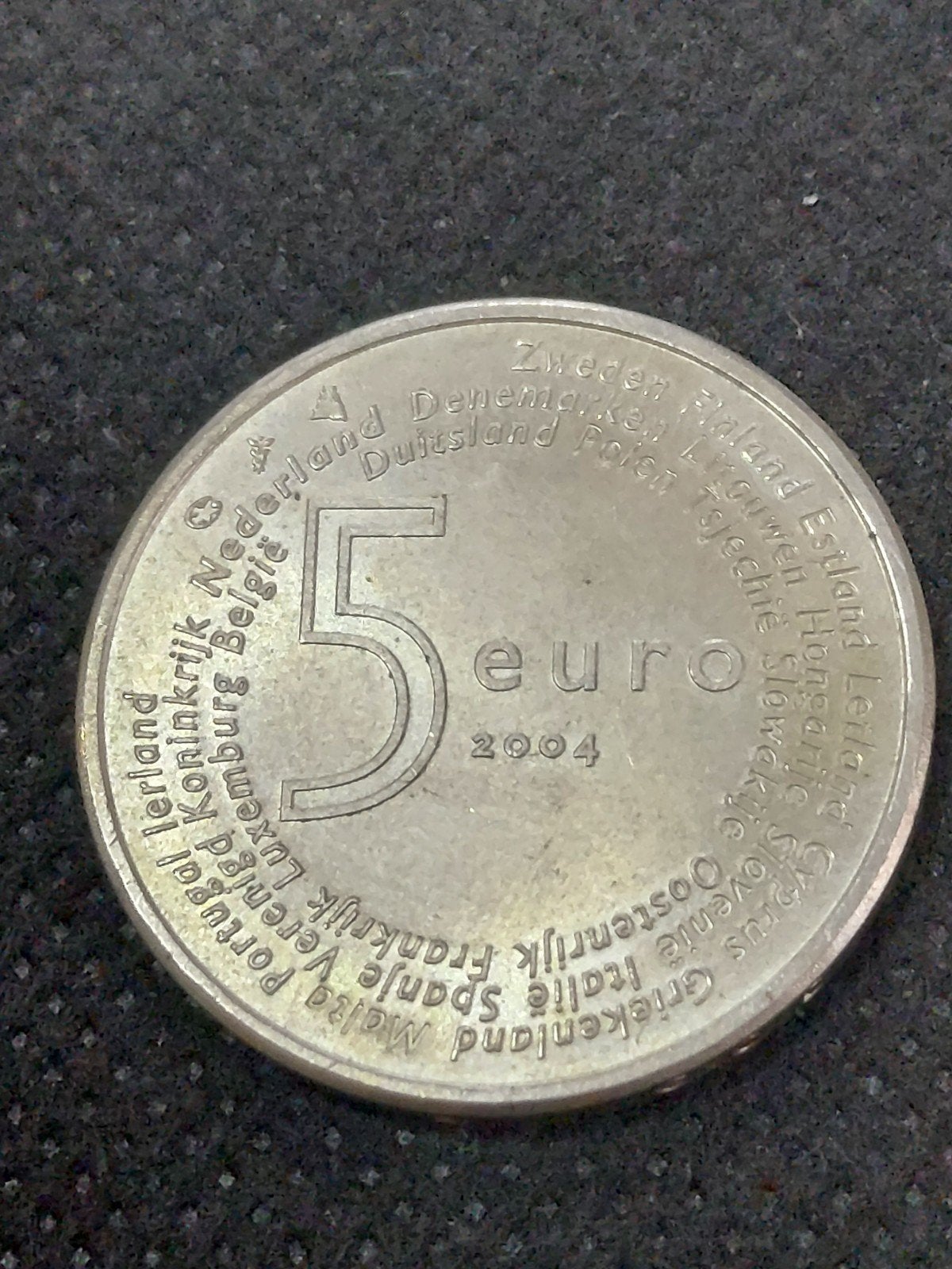 5 euro 2004 Nederland, Postzegels en Munten, Munten | Nederland, Ophalen of Verzenden, Zilver