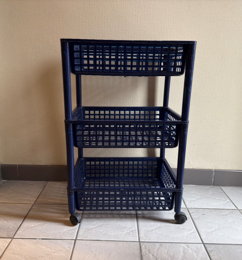 Etagère sur roulettes, Maison & Meubles, Enlèvement, Utilisé, Plastique, Démontable