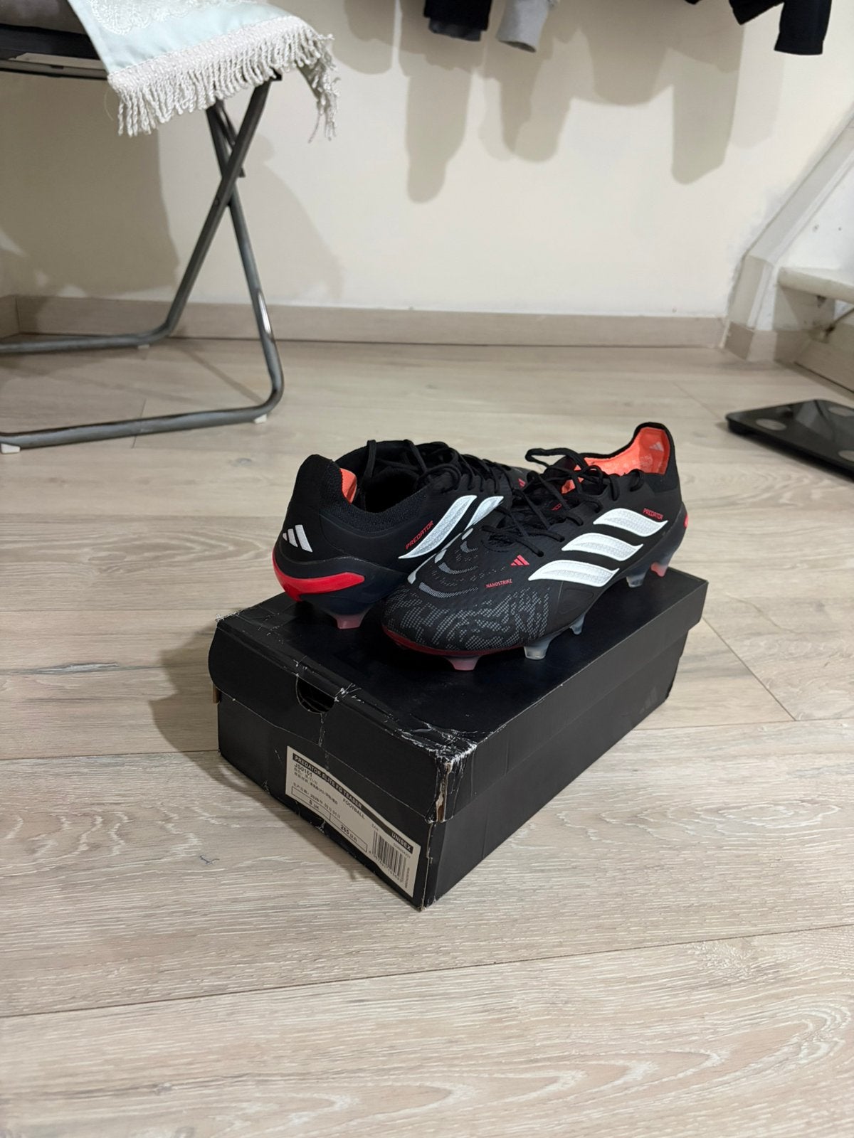 Predator Elite FG teaser-schoenplaat, Ophalen, Zo goed als nieuw, Sportschoenen, Zwart