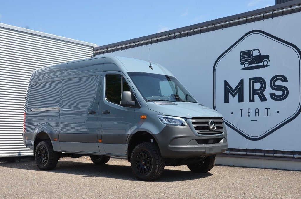 Mercedes Sprinter 319CDI- 4x4- L2H2- Camera-Nieuw- 56200+BTW, Automaat, Stof, Lane Keeping Assist, Euro 6