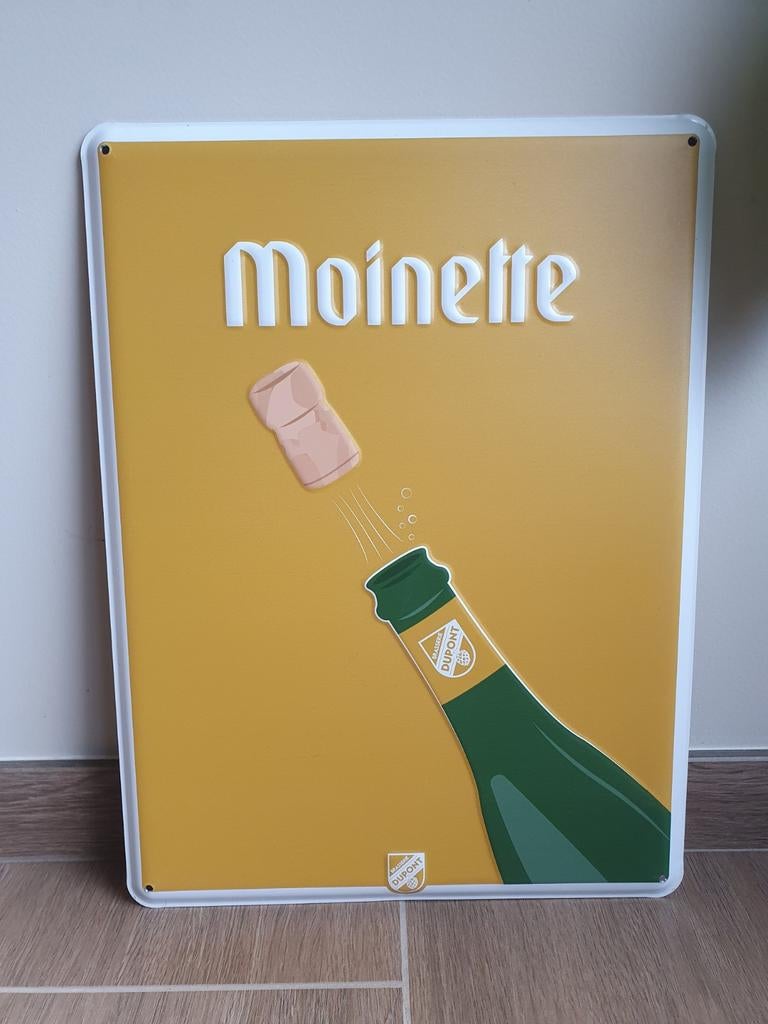 Metaal Reclamebord - Moinette Dupont -, Ophalen of Verzenden, Gebruikt, Reclamebord