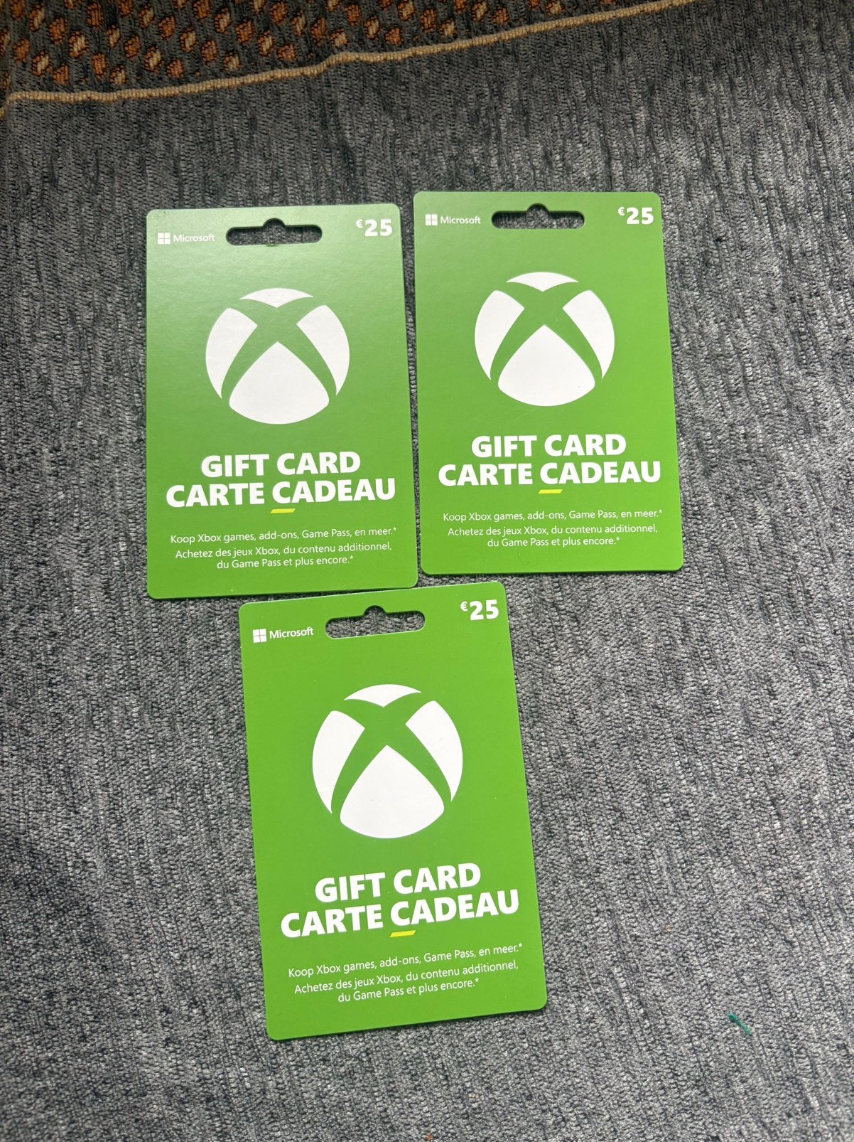Xbox gift cards 75€, Games en Spelcomputers, Ophalen of Verzenden, Nieuw, Overige typen, Xbox Series S