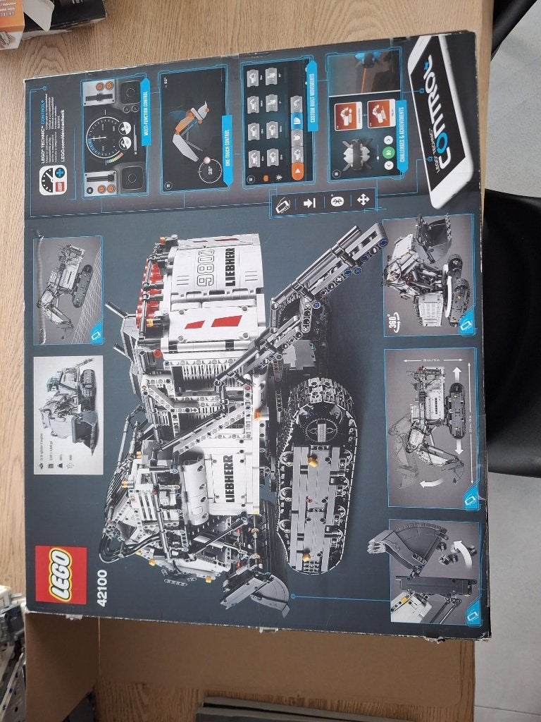 lego technique pelleteuse 42100 Liebherr R 9800, Lego, Ensemble complet, Comme neuf, Enlèvement