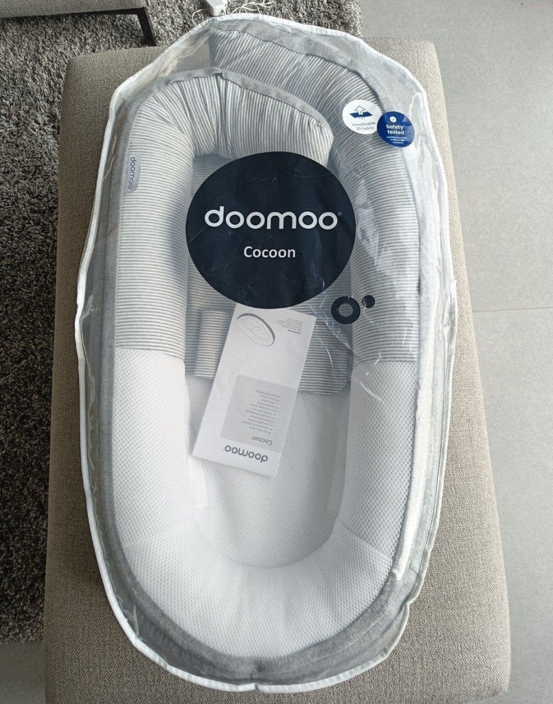 Nid pour bébé Doomoo avec coussin incrusté (état neuf), Enfants & Bébés, Enlèvement