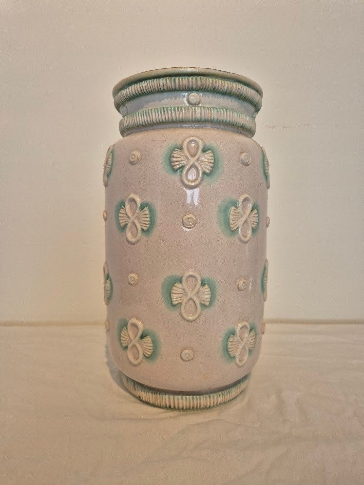 Ernest D'Hossche - Vase art déco en céramique Boch Frères, Antiquités & Art, Enlèvement ou Envoi